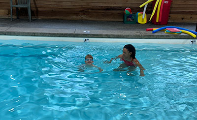 Swimming lessons at Hazel Creek Montessori